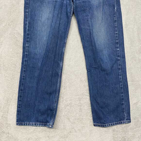 Levis 582 Jeans Mens 36 Button Fly Medium Wash Distressed 29 Inseam Vintage - Picture 3 of 13